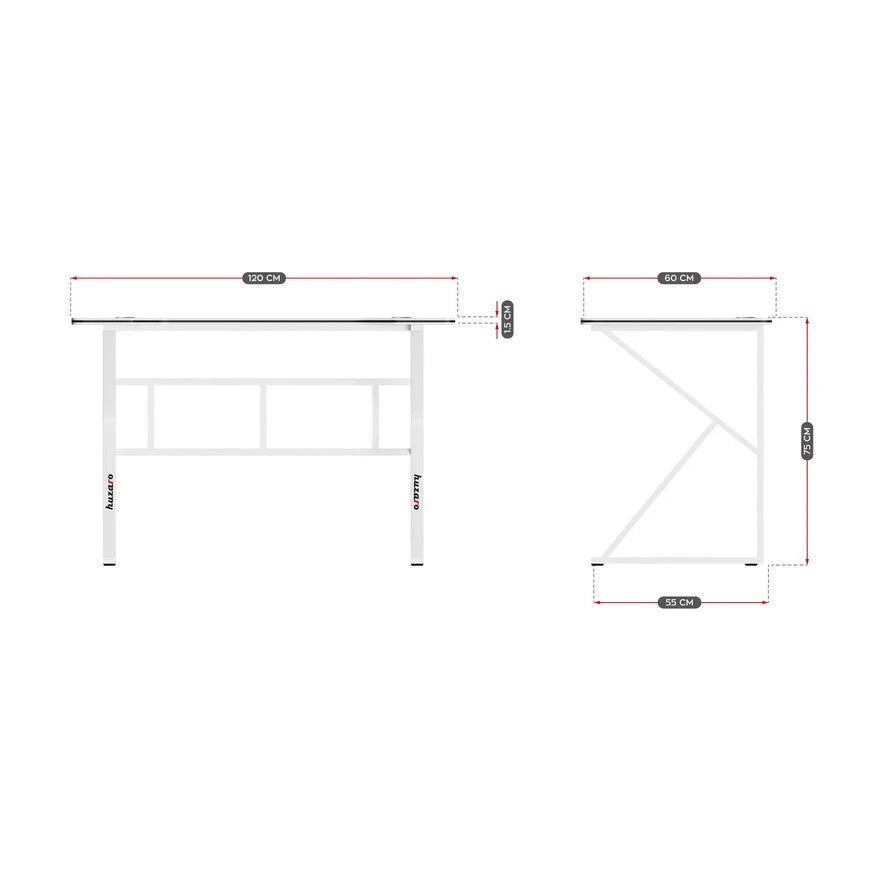 Huzaro Hero 1.6 Beli Gaming sto 120x60x75 cm