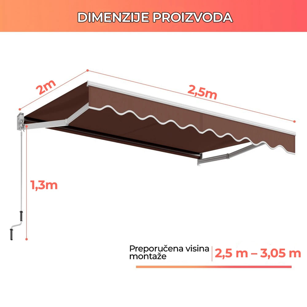 Braon tenda 250x200cm