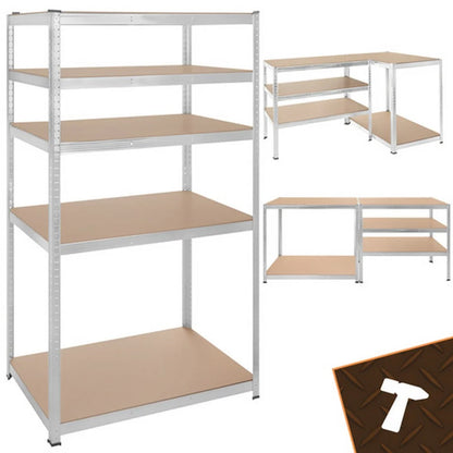 Pocinkovana metalna polica 180 x 100 x 60 cm – 5 nivoa