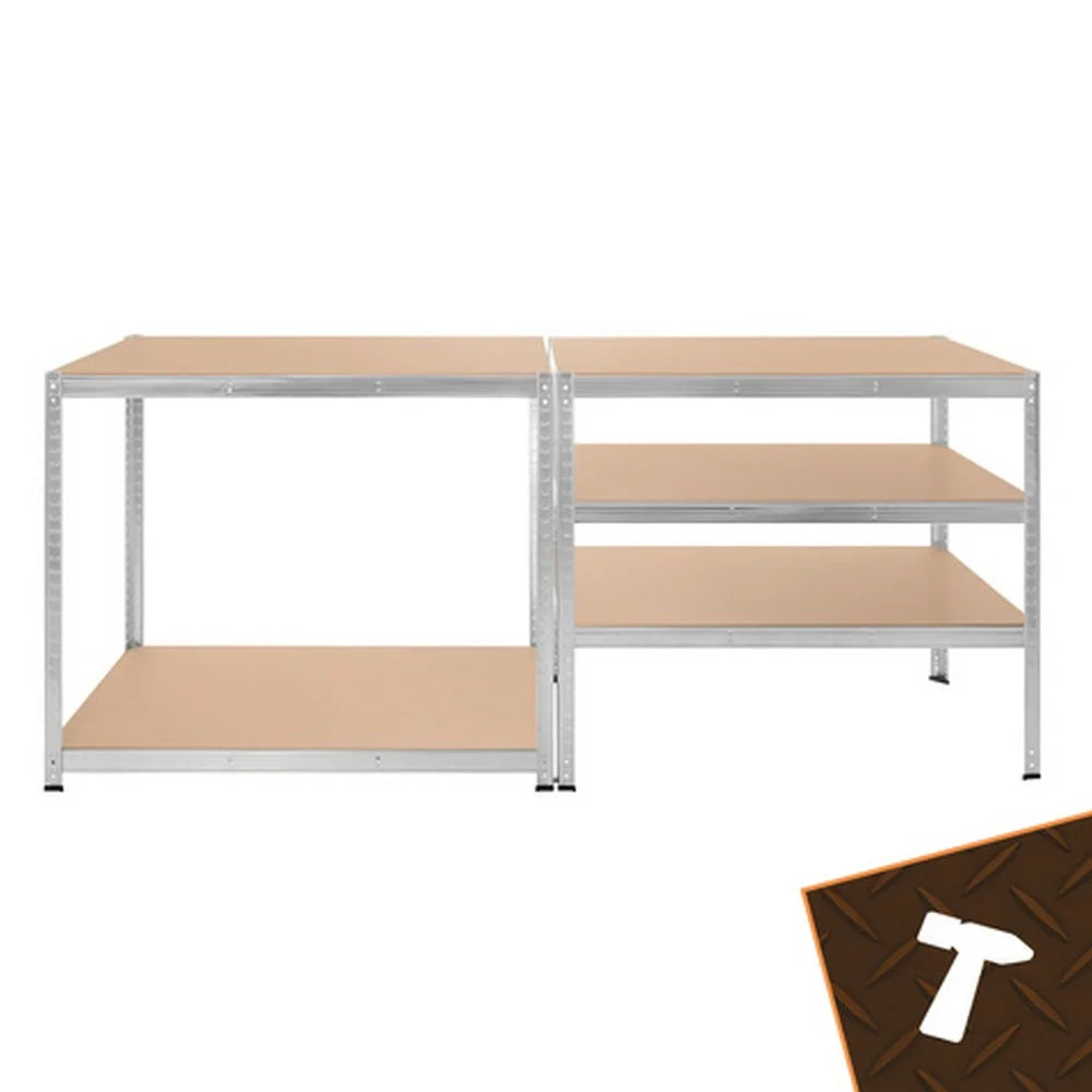 Pocinkovana metalna polica 180 x 100 x 60 cm – 5 nivoa