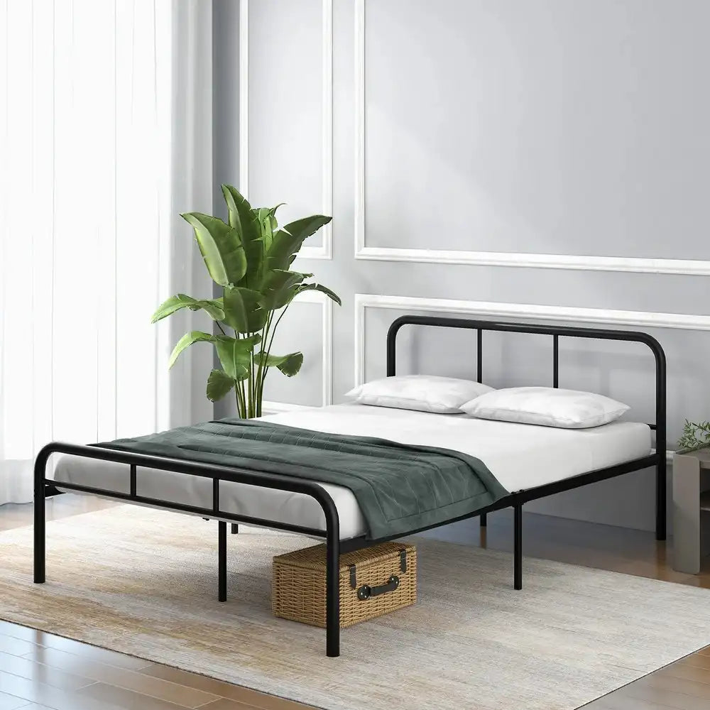 Domaro Metalni Krevet sa Uzglavljem 140x190 cm