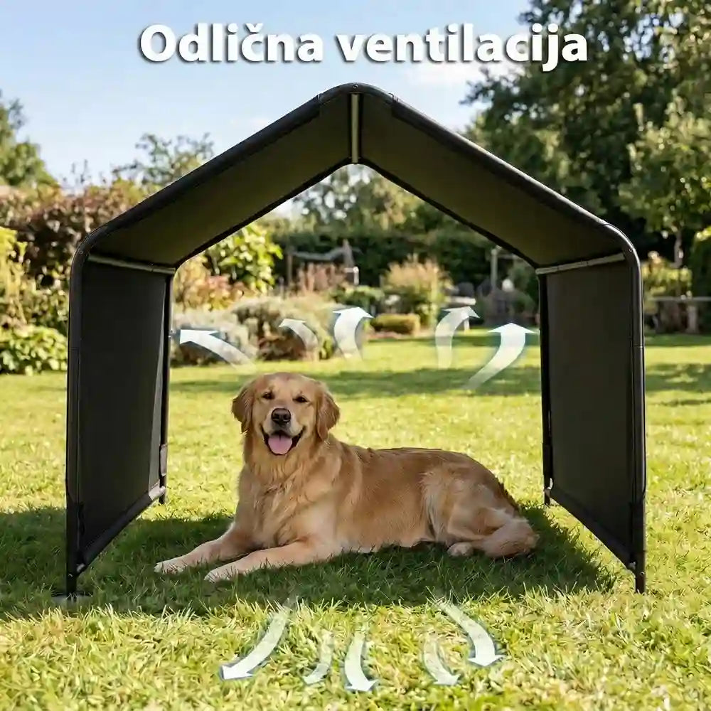 Nadstrešnica za pse sa vodootpornim krovom