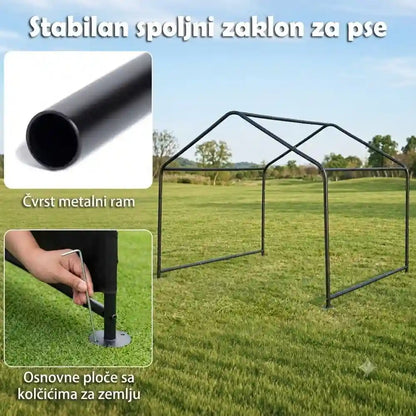Nadstrešnica za pse sa vodootpornim krovom