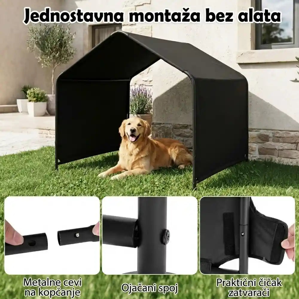 Nadstrešnica za pse sa vodootpornim krovom