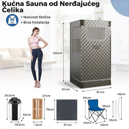 Prenosiva Parna Sauna za 1 Osobu sa Masažerom