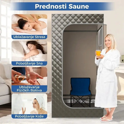 Prenosiva Parna Sauna za 1 Osobu sa Masažerom