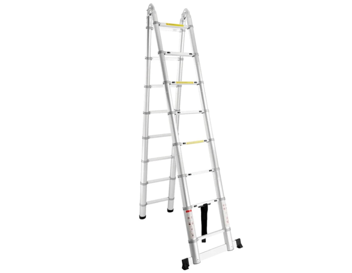 SuperStep Duple FULL Aluminijumske Teleskopske Merdevine 2,5+2,5m