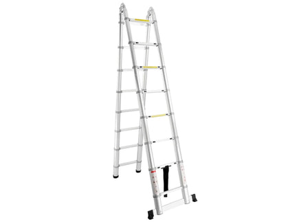 SuperStep Duple FULL Aluminijumske Teleskopske Merdevine 2,5+2,5m