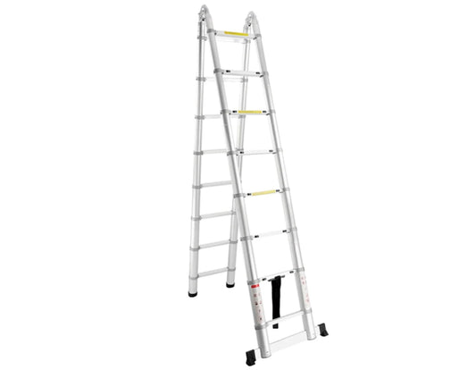 SuperStep Duple FULL Aluminijumske Teleskopske Merdevine 2,5+2,5m