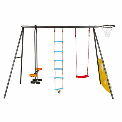 ED Dečiji Set 4u1 klackalica koš merdevine i ljuljaška 360x160x176 cm