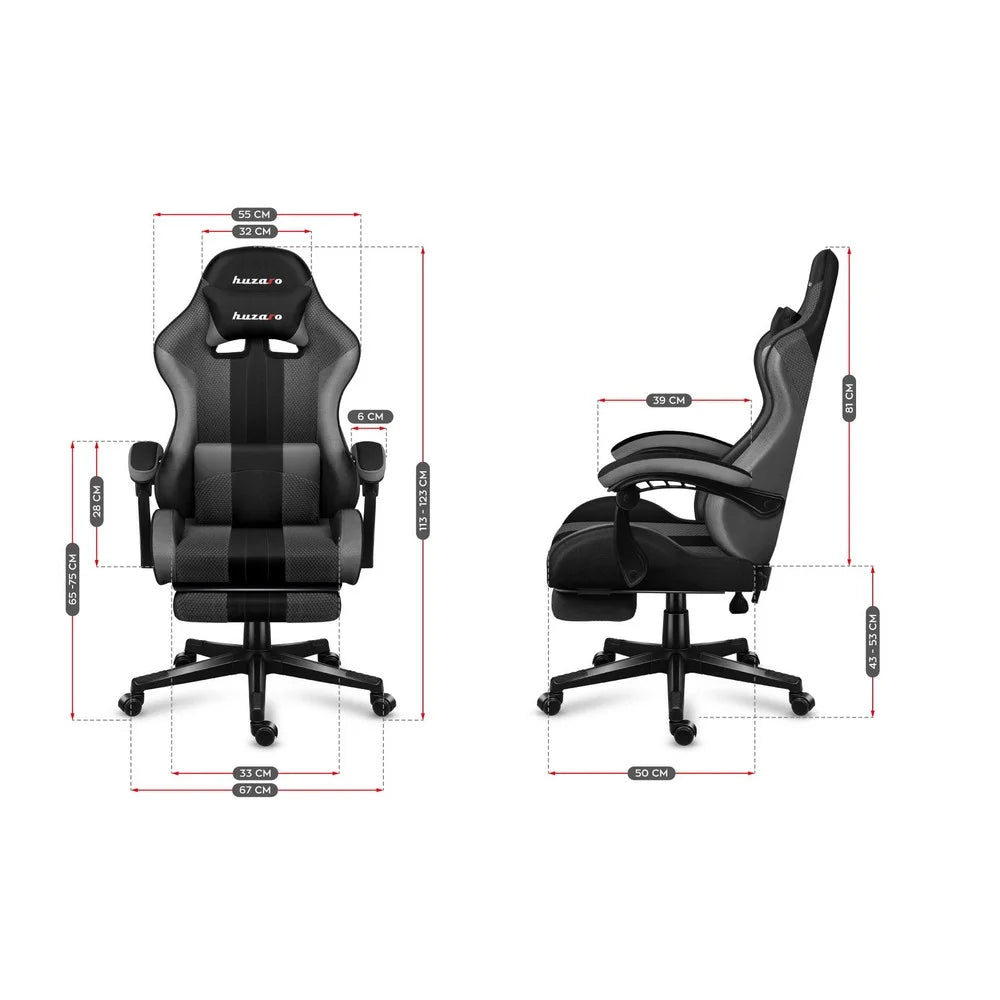 Huzaro Force 4.7 Siva Mesh Gaming stolica