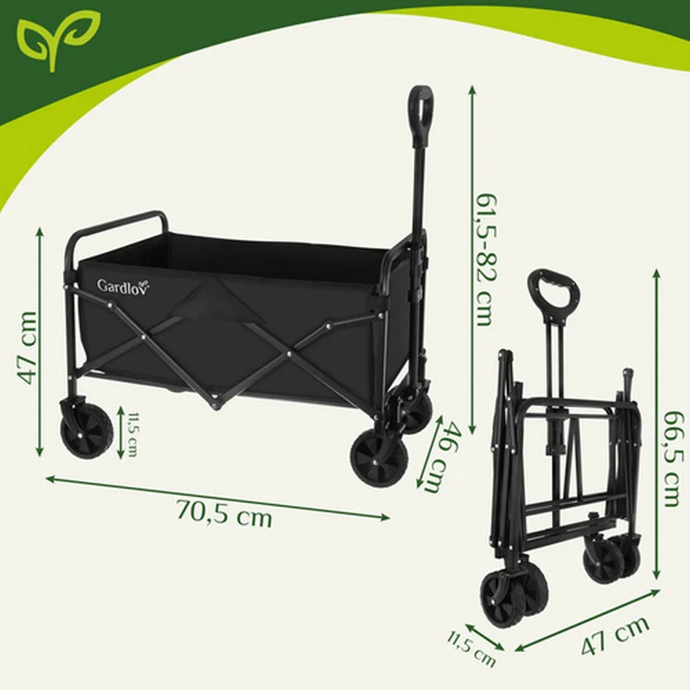 GARDLOV sklopiva baštenska kolica – 90 L / 100 kg