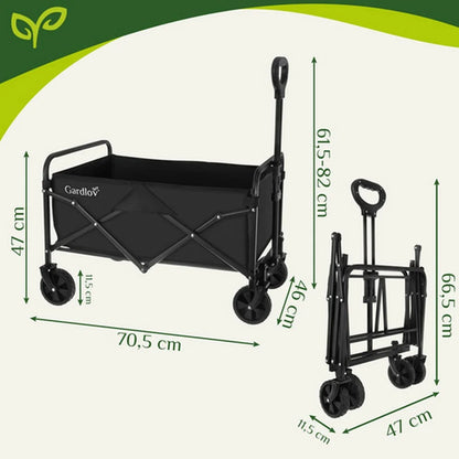 GARDLOV sklopiva baštenska kolica – 90 L / 100 kg