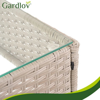 Gardlov baštenski set – dvosed, 2 fotelje i sto Bež