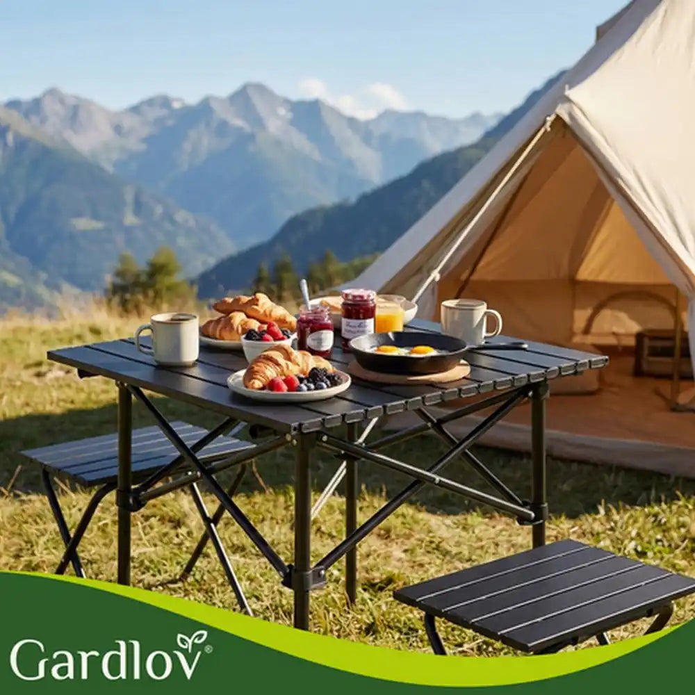 Sklopivi kamping sto GARDLOV – Nosivost 70 kg