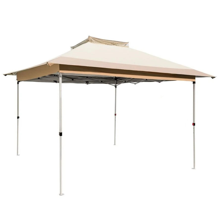 Gazebo paviljon sa mehanizmom 350x350cm Braon