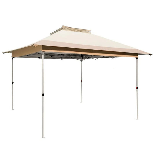 Gazebo paviljon sa mehanizmom 350x350cm Braon