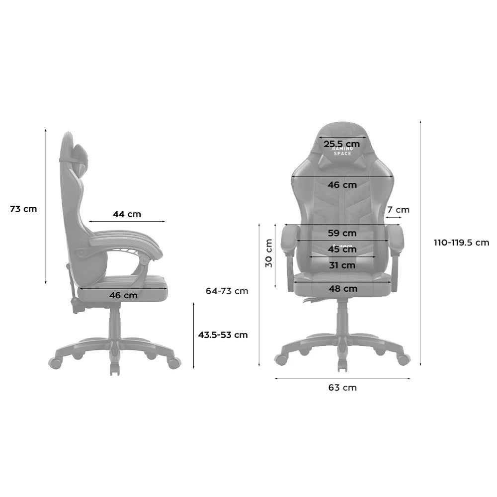 Huzaro Force 2.7 Crna Carbon Gaming stolica
