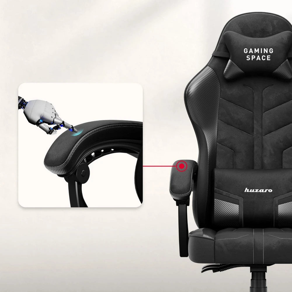 Huzaro Force 2.7 Crna Carbon Gaming stolica