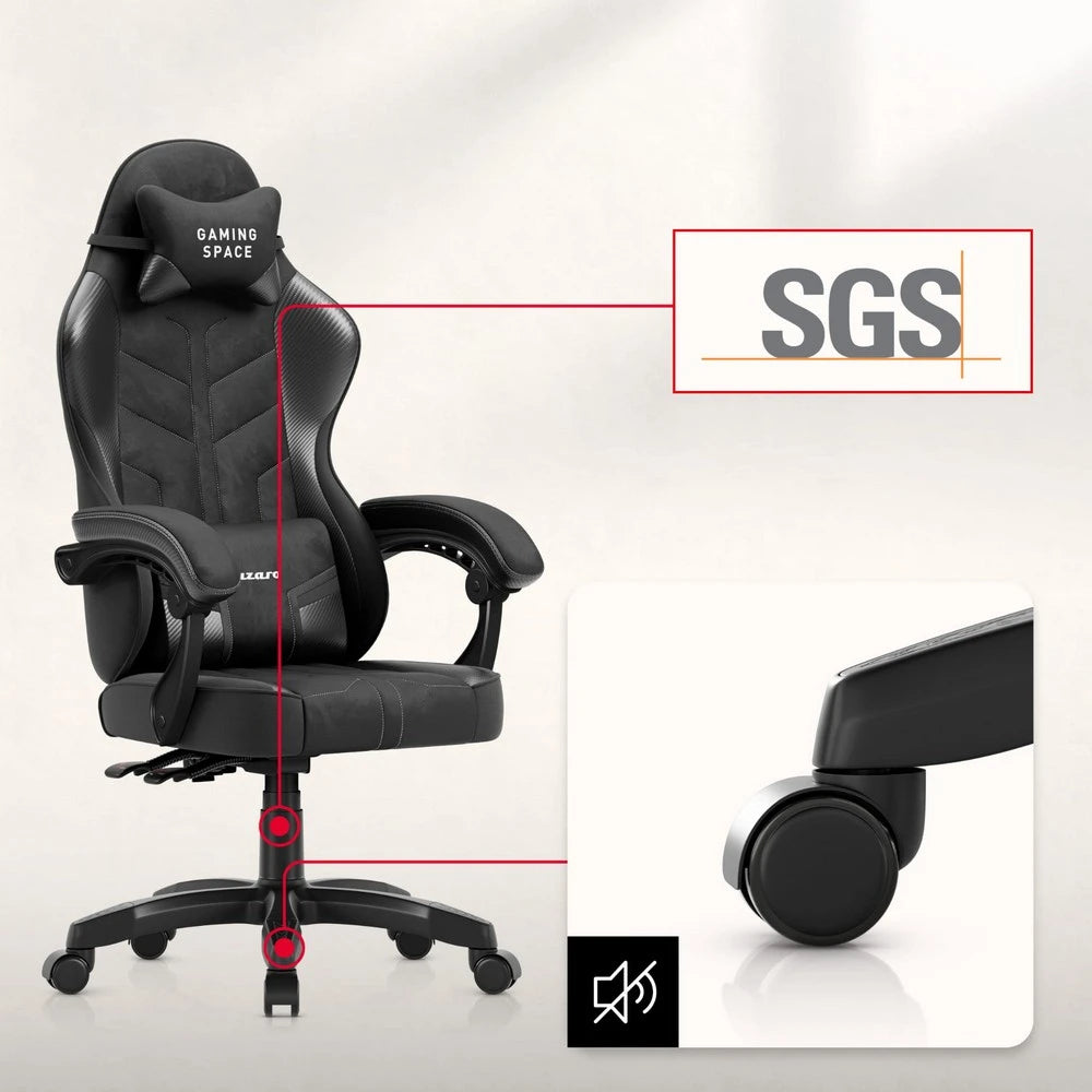 Huzaro Force 2.7 Crna Carbon Gaming stolica