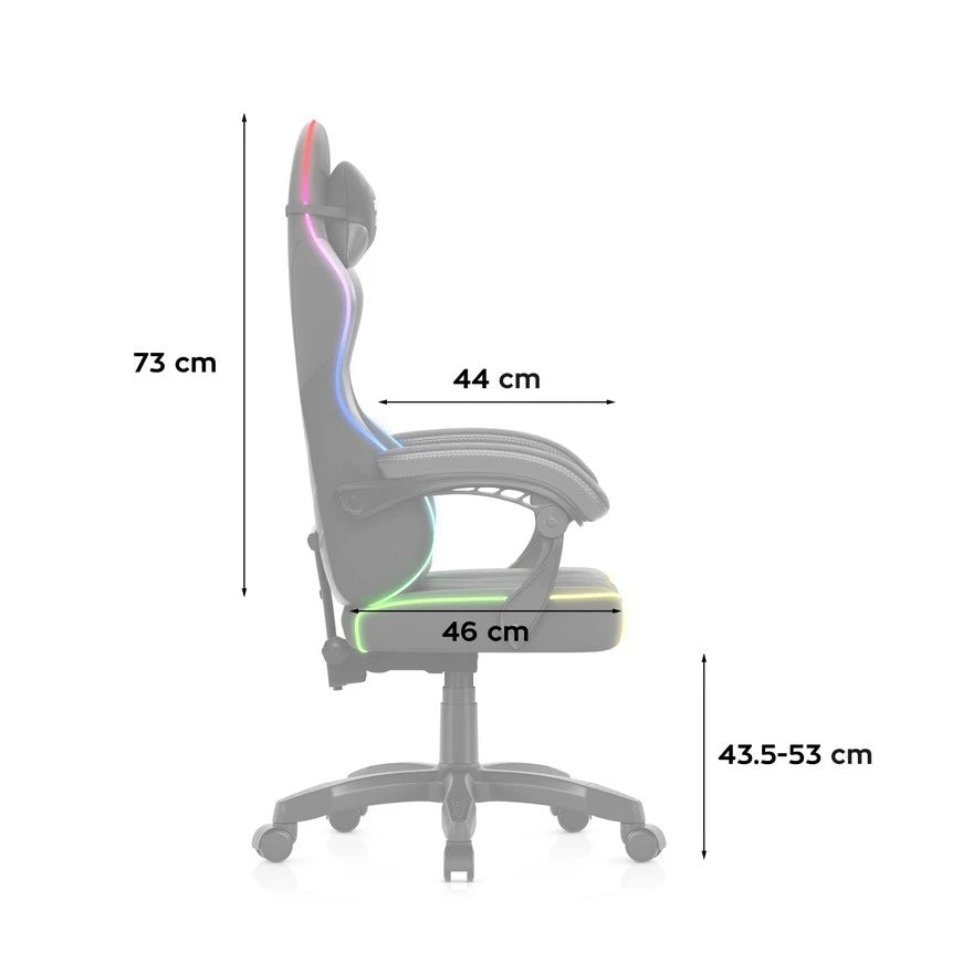 Huzaro Force 2.7 RGB Crna Gaming stolica