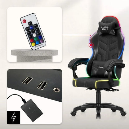 Huzaro Force 2.7 RGB Crna Gaming stolica