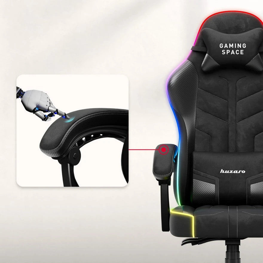 Huzaro Force 2.7 RGB Crna Gaming stolica
