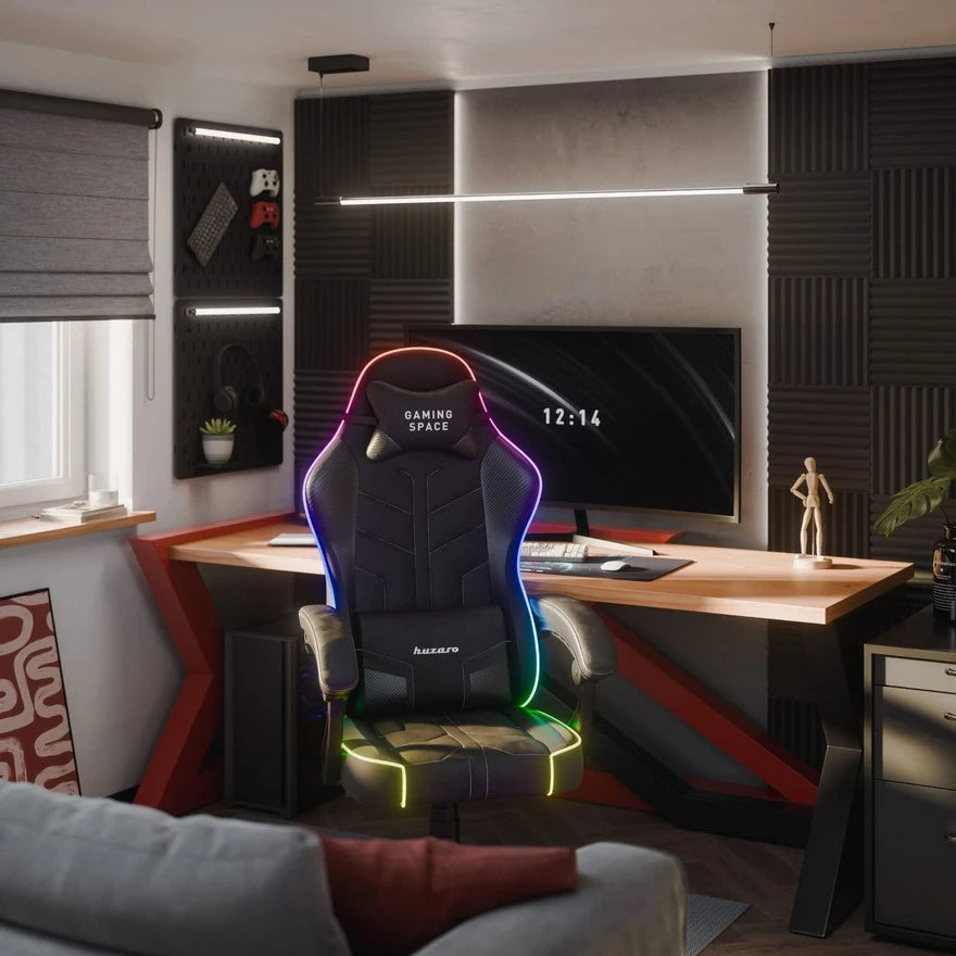 Huzaro Force 2.7 RGB Crna Gaming stolica