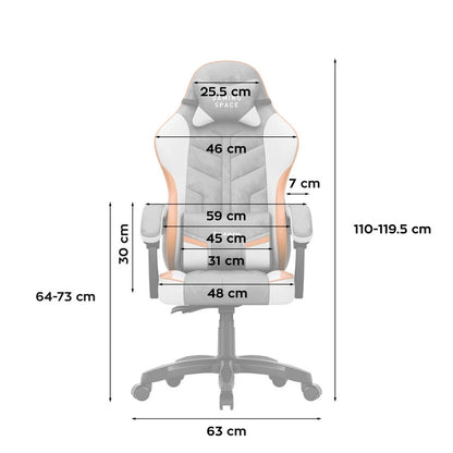Huzaro Force 2.7 Siva Gaming stolica