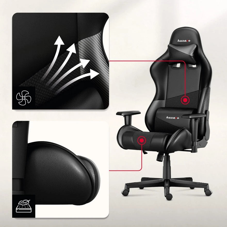 Huzaro Force 6.2 Carbon Gaming stolica