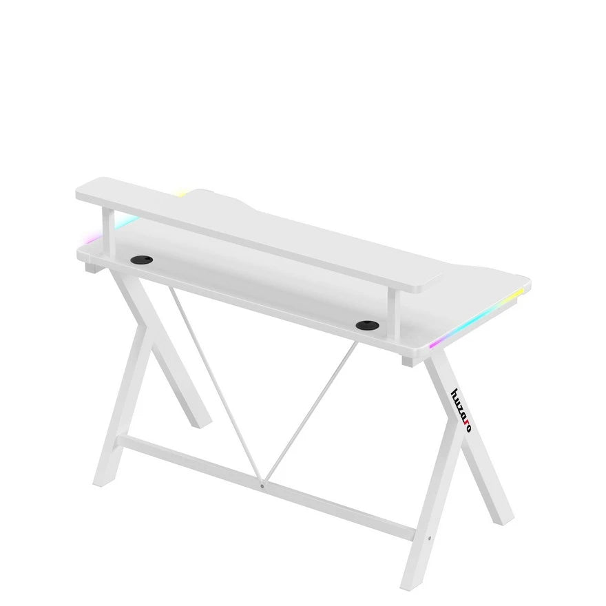 Huzaro Hero 1.9 Beli RGB Gaming sto 120x60 cm