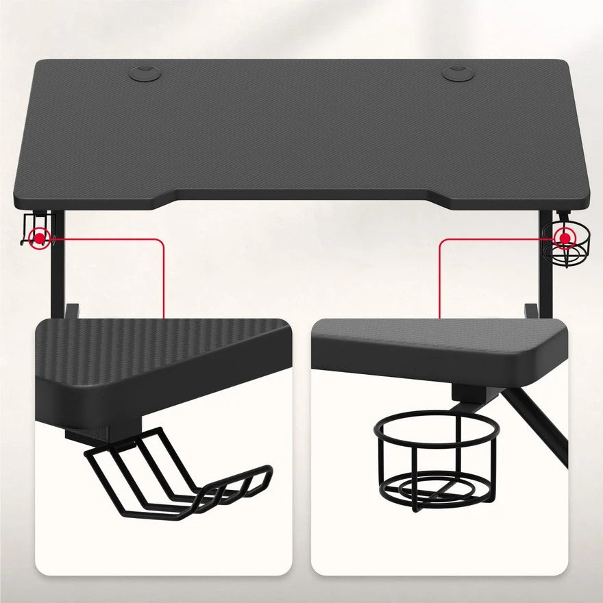 Huzaro Hero 2.5 Crni Gaming sto 120x60x75 cm