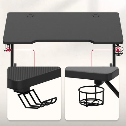 Huzaro Hero 2.5 Crni Gaming sto 120x60x75 cm