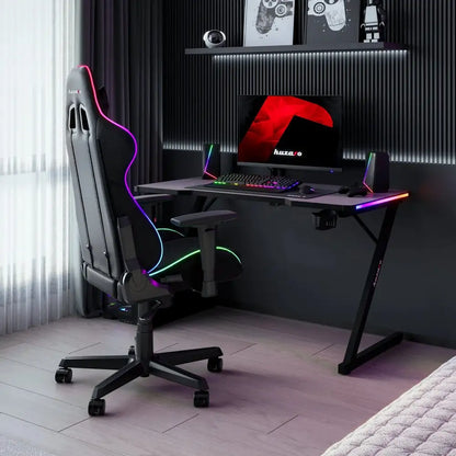 Huzaro Hero 2.5 Crni RGB Gaming sto 120x60x75 cm
