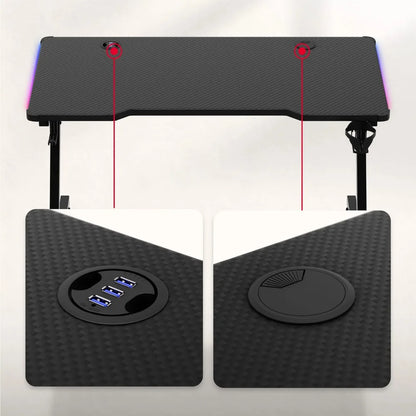 Huzaro Hero 2.5 Crni RGB Gaming sto 120x60x75 cm