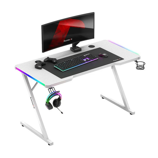 Huzaro Hero 2.5 RGB Beli Gaming sto 120x60x75 cm