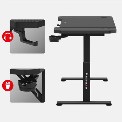 Huzaro Hero 2.6 Crni Gaming sto – podesiva visina 56/75/79 cm