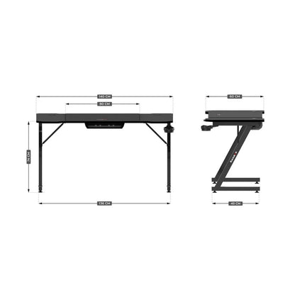 Huzaro Hero 3.3 Crni Gaming sto 140x60 cm