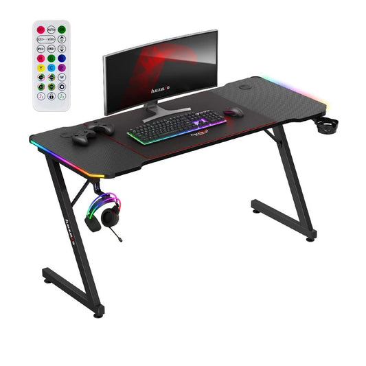 Huzaro Hero 3.3 Crni RGB Gaming sto 140x60 cm