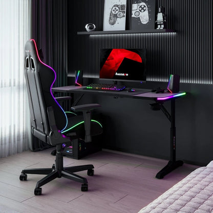 Huzaro Hero 3.6 Crni RGB Podesivi Gaming sto 140x60 cm