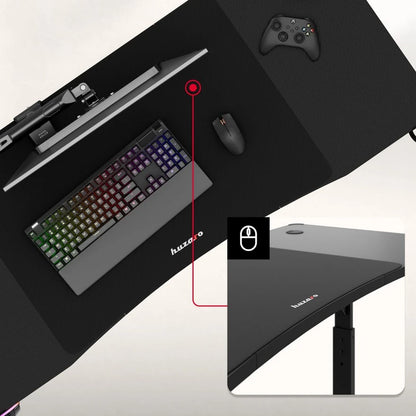 Huzaro Hero 3.6 Crni RGB Podesivi Gaming sto 140x60 cm
