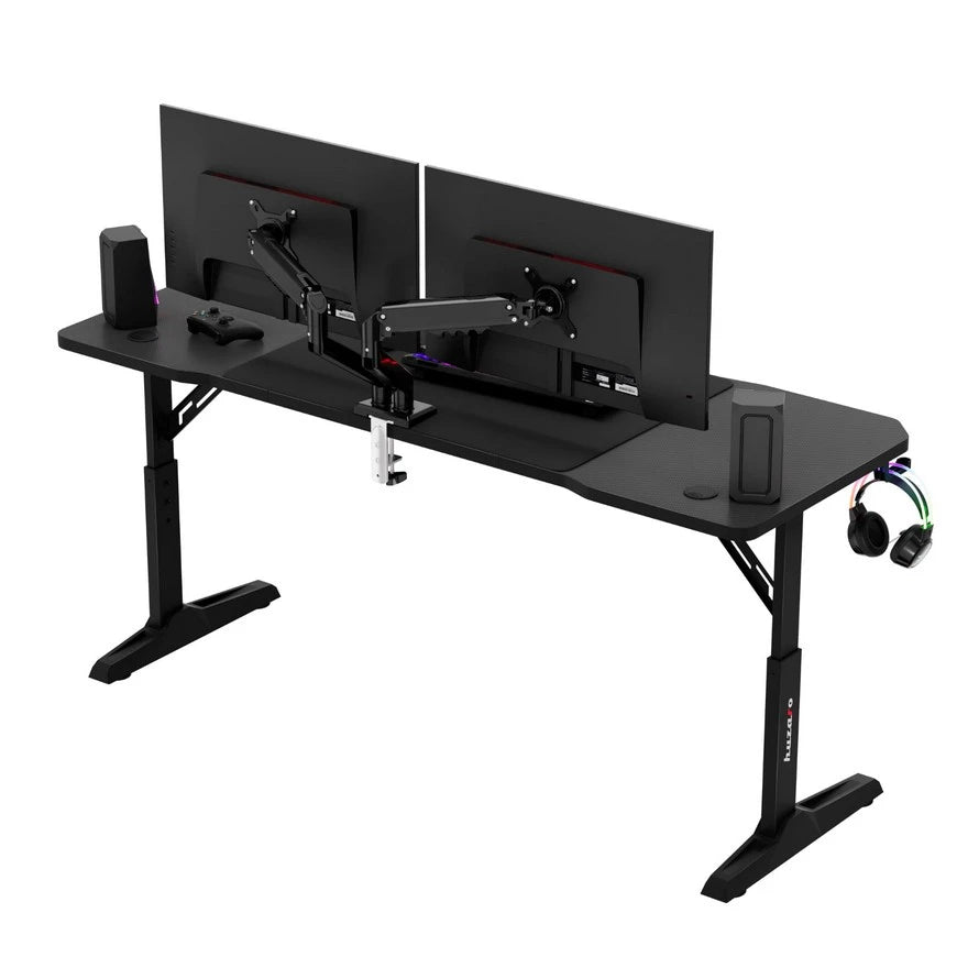 Huzaro Hero 4.6 Crni Podesivi Gaming sto 160x60 cm