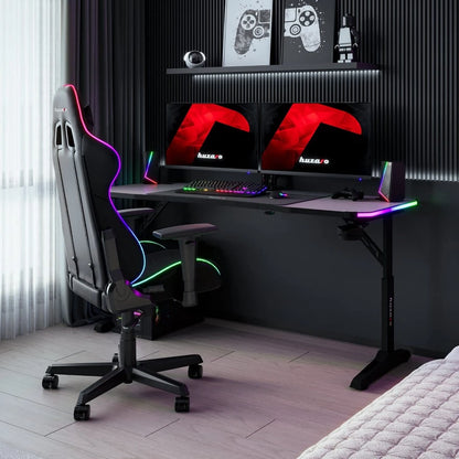 Huzaro Hero 4.6 Crni RGB Podesivi Gaming sto 160x60 cm