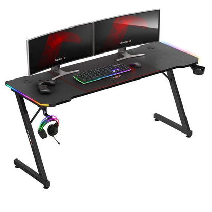 Huzaro Hero 4.8 Crni RGB Gaming sto 160x60 cm