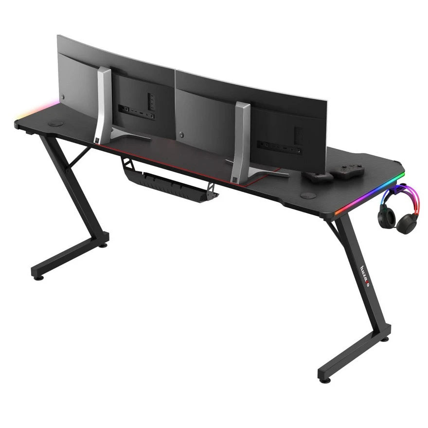 Huzaro Hero 4.8 Crni RGB Gaming sto 160x60 cm