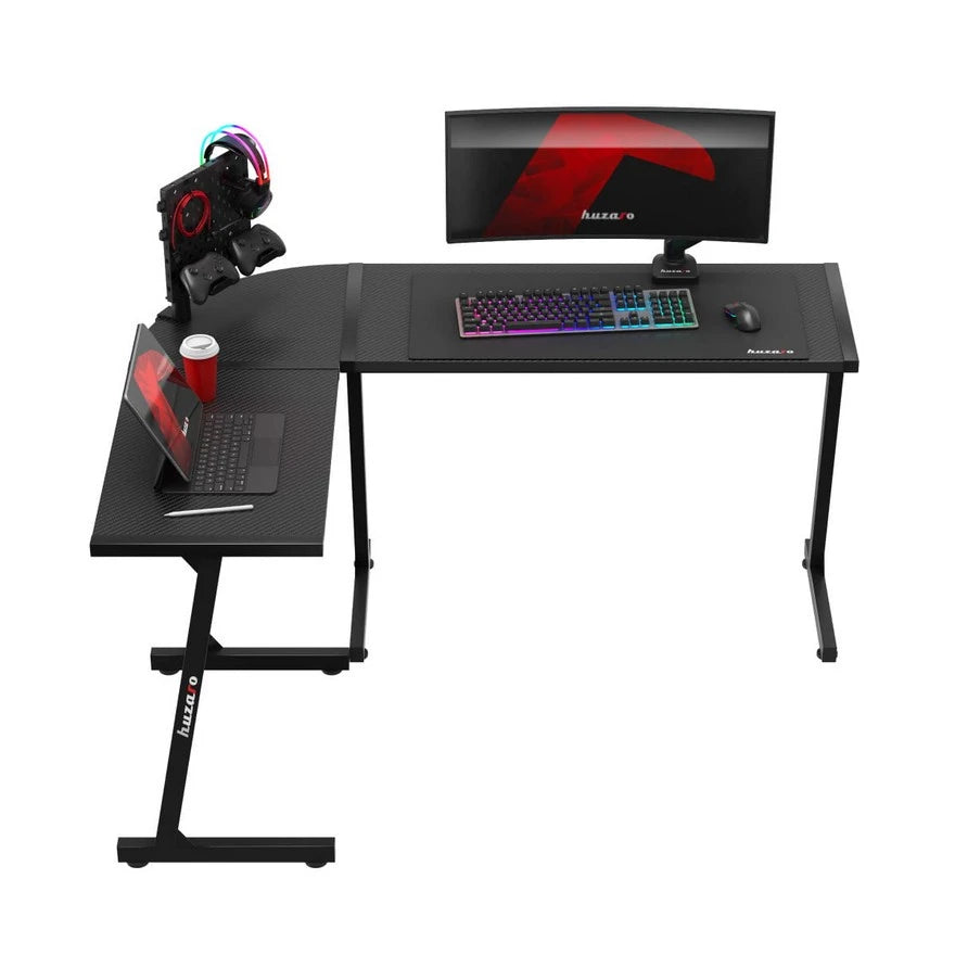 Huzaro Hero 6 Crni Ugaoni Gaming sto 147x112 cm