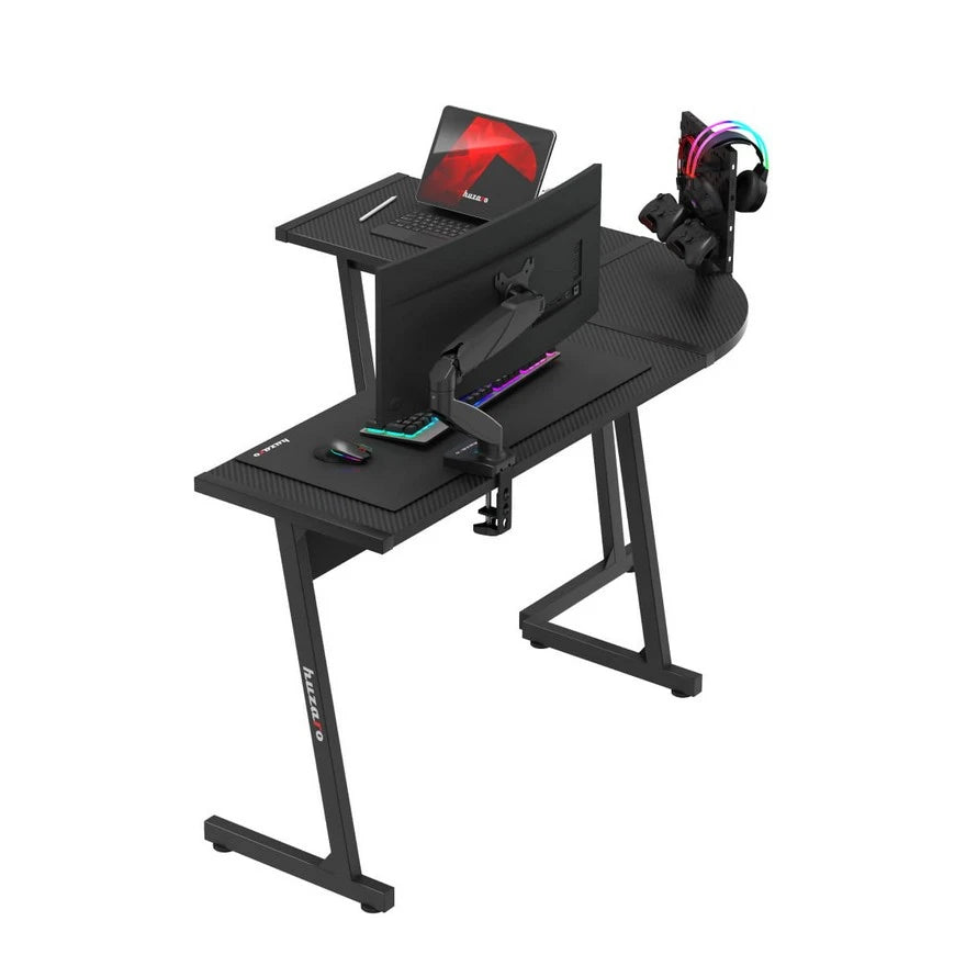 Huzaro Hero 6 Crni Ugaoni Gaming sto 147x112 cm