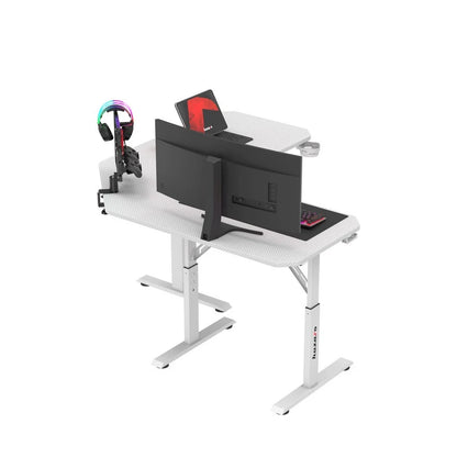Huzaro Hero 7.3 Beli Podesivi Gaming sto 140x60 cm