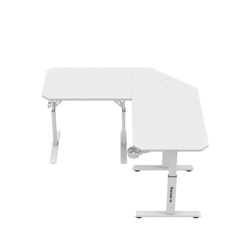 Huzaro Hero 7.3 Beli Podesivi Gaming sto 140x60 cm