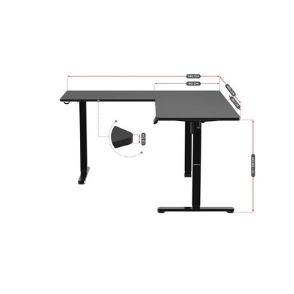 Huzaro Hero 9.5 Ugaoni Električni Gaming sto